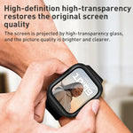 Capa Protetora ROCK 2 em 1 com Moldura em PC + Filme Para Apple Watch Series, 6 & SE & 5 & 4 44mm, 3 & 2 & 1 42mm, 3 & 2 & 1 38mm