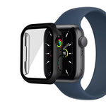 Electroplating Matte All-inclusive PC + Tempered Glass Watch Case, For Apple Watch Series 9 / 8 / 7 41mm, For Apple Watch Series 9 / 8 / 7 45mm