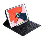 C-098B Capa de Couro com Textura Candy Color Skin Feel e Teclado Bluetooth com Suporte para Caneta, C-098B