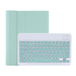 C-098B Capa de Couro com Textura Candy Color Skin Feel e Teclado Bluetooth com Suporte para Caneta, C-098B