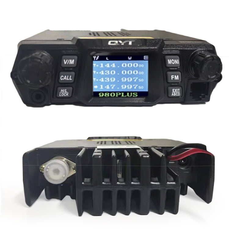 Estação Rádio Móvel de Dupla Banda QYT KT-980 Plus 75W(VHF) / 55W(UHF) para Veículo, KT-980 Plus