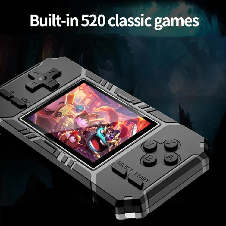 Consola de Jogos Clássica Portátil S8 com Ecrã de 3,0 polegadas e 520 Jogos Integrados, S8 / Verde Exército, S8 / Preto, S8 / Azul