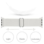 Correia de Relógio em Poliéster Nylon Para Apple Watch Series, 7 41mm / 6&SE&5&4 40mm / 3&2&1 38mm, 7 45mm / 6&SE&5&4 44mm / 3&2&1 42mm