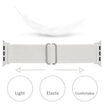 Correia de Relógio em Poliéster Nylon Para Apple Watch Series, 7 41mm / 6&SE&5&4 40mm / 3&2&1 38mm, 7 45mm / 6&SE&5&4 44mm / 3&2&1 42mm