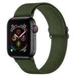 Correia de Relógio em Poliéster Nylon Para Apple Watch Series, 7 41mm / 6&SE&5&4 40mm / 3&2&1 38mm, 7 45mm / 6&SE&5&4 44mm / 3&2&1 42mm