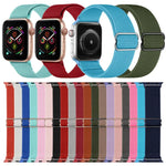 Correia de Relógio em Poliéster Nylon Para Apple Watch Series, 7 41mm / 6&SE&5&4 40mm / 3&2&1 38mm, 7 45mm / 6&SE&5&4 44mm / 3&2&1 42mm