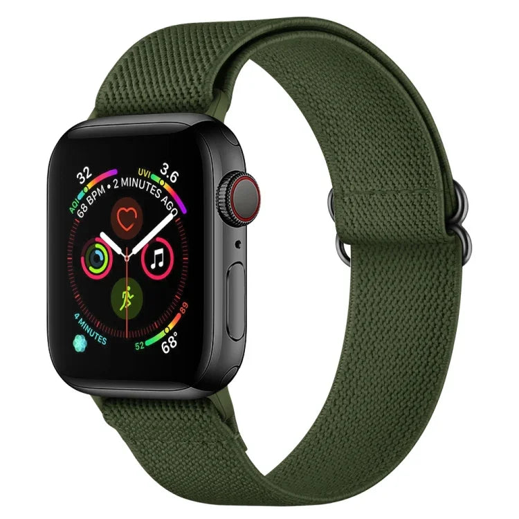 Correia de Relógio em Poliéster Nylon Para Apple Watch Series, 7 41mm / 6&SE&5&4 40mm / 3&2&1 38mm, 7 45mm / 6&SE&5&4 44mm / 3&2&1 42mm