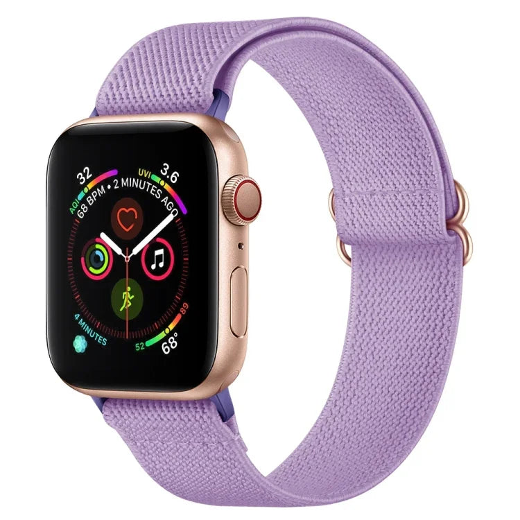Correia de Relógio em Poliéster Nylon Para Apple Watch Series, 7 41mm / 6&SE&5&4 40mm / 3&2&1 38mm, 7 45mm / 6&SE&5&4 44mm / 3&2&1 42mm