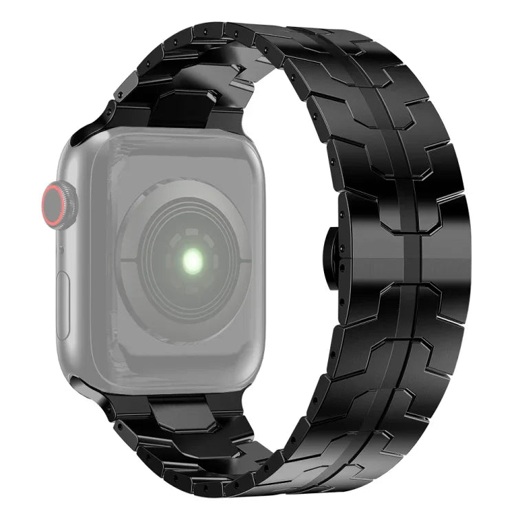Correia de Relógio em Aço Para Apple Watch Series, 7 41mm / 6&SE&5&4 40mm / 3&2&1 38mm, 7 45mm / 6&SE&5&4 44mm / 3&2&1 42mm