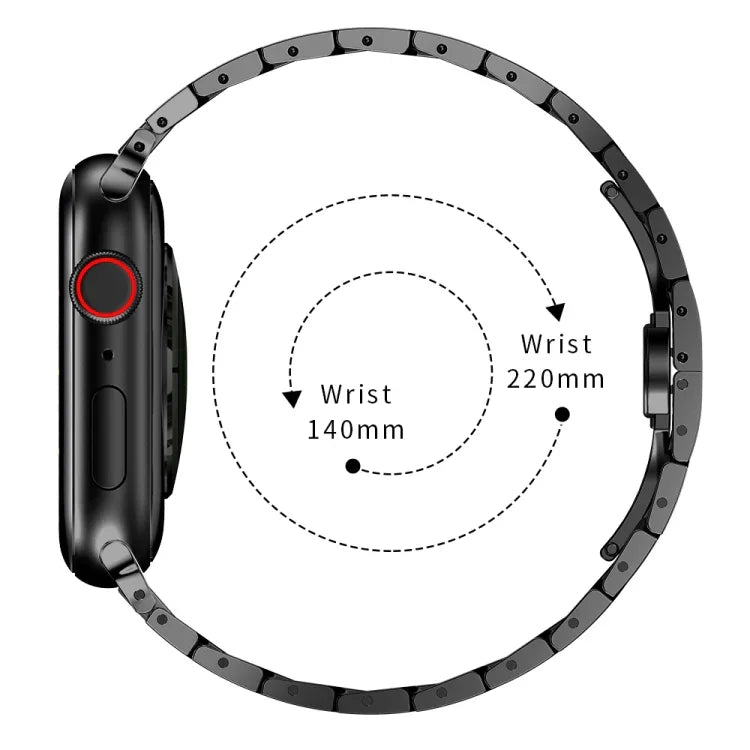 Correia de Relógio em Aço Para Apple Watch Series, 7 41mm / 6&SE&5&4 40mm / 3&2&1 38mm, 7 45mm / 6&SE&5&4 44mm / 3&2&1 42mm