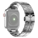 Correia de Relógio em Aço Para Apple Watch Series, 7 41mm / 6&SE&5&4 40mm / 3&2&1 38mm, 7 45mm / 6&SE&5&4 44mm / 3&2&1 42mm