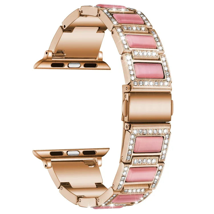 Bracelete de Relógio Metálica Opala 22mm Para Apple Watch Series, 7 41mm / 6&SE&5&4 40mm / 3&2&1 38mm, 7 45mm / 6&SE&5&4 44mm / 3&2&1 42mm