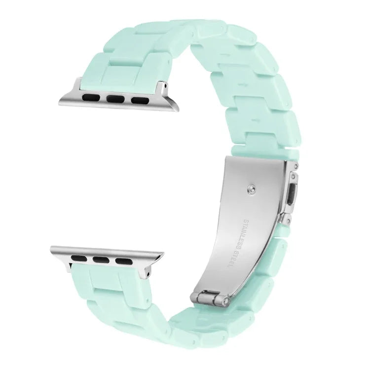 Candy Color Three-Bead Watchband For Apple Watch Series, 7 41mm / 6&SE&5&4 40mm / 3&2&1 38mm, 7 45mm / 6&SE&5&4 44mm / 3&2&1 42mm