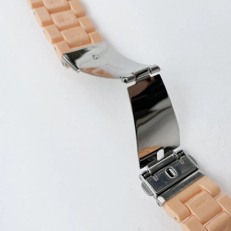 Candy Color Three-Bead Watchband For Apple Watch Series, 7 41mm / 6&SE&5&4 40mm / 3&2&1 38mm, 7 45mm / 6&SE&5&4 44mm / 3&2&1 42mm