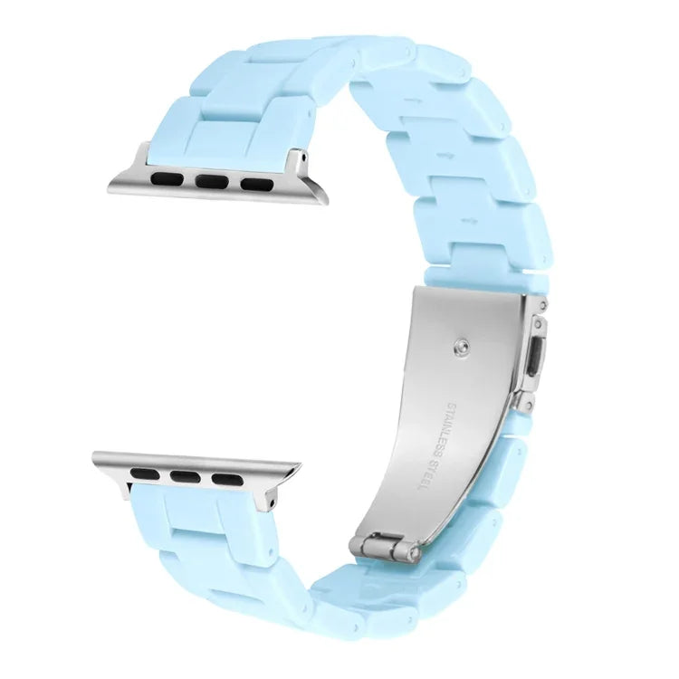 Candy Color Three-Bead Watchband For Apple Watch Series, 7 41mm / 6&SE&5&4 40mm / 3&2&1 38mm, 7 45mm / 6&SE&5&4 44mm / 3&2&1 42mm