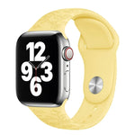 Bracelete de Relógio em Silicone com Relevo de Borboletas e Flores Para Apple Watch Series, 7 41mm / 6&SE&5&4 40mm / 3&2&1 38mm