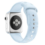 Bracelete de Relógio em Silicone com Relevo de Trevo de Quatro Folhas Para Apple Watch Series, 7 45mm / 6&SE&5&4 44mm / 3&2&1 42mm, 7 41mm / 6&SE&5&4 40mm / 3&2&1 38mm