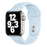 Bracelete de Relógio em Silicone com Relevo de Trevo de Quatro Folhas Para Apple Watch Series, 7 45mm / 6&SE&5&4 44mm / 3&2&1 42mm, 7 41mm / 6&SE&5&4 40mm / 3&2&1 38mm