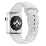 Bracelete de Relógio em Silicone com Relevo de Trevo de Quatro Folhas Para Apple Watch Series, 7 45mm / 6&SE&5&4 44mm / 3&2&1 42mm, 7 41mm / 6&SE&5&4 40mm / 3&2&1 38mm