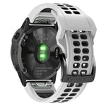 Quick Release Double Row Silicone Watchband, For Garmin Fenix 6, For Garmin Fenix 6X