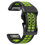 Quick Release Double Row Silicone Watchband, For Garmin Fenix 6, For Garmin Fenix 6X
