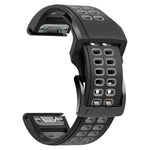 Quick Release Double Row Silicone Watchband, For Garmin Fenix 6, For Garmin Fenix 6X