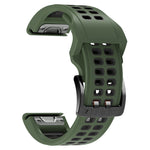 Quick Release Double Row Silicone Watchband, For Garmin Fenix 6, For Garmin Fenix 6X