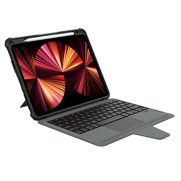 Capa Protetora Inteligente com Teclado Touch Bluetooth NILLKIN, Para iPad Air 10.9 2020 / Air 4 / Air 5 / Pro 11 2020 / 2021 / 2022