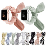 Bracelete de Relógio de Tecido Elástico de Laço Único Para Apple Watch Series, 7 41mm / 6&SE&5&4 40mm / 3&2&1 38mm, 7 45mm / 6&SE&5&4 44mm / 3&2&1 42mm