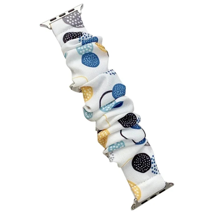 Single Loop Elasticity Cloth Fruit Watchband For Apple Watch Series, 7 41mm / 6&SE&5&4 40mm / 3&2&1 38mm, 7 45mm / 6&SE&5&4 44mm / 3&2&1 42mm