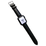 Pulseira de Relógio em Pele Brilhante para Apple Watch Series, 7 41mm / 6&SE&5&4 40mm / 3&2&1 38mm, 7 45mm / 6&SE&5&4 44mm / 3&2&1 42mm