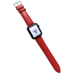 Pulseira de Relógio em Pele Brilhante para Apple Watch Series, 7 41mm / 6&SE&5&4 40mm / 3&2&1 38mm, 7 45mm / 6&SE&5&4 44mm / 3&2&1 42mm