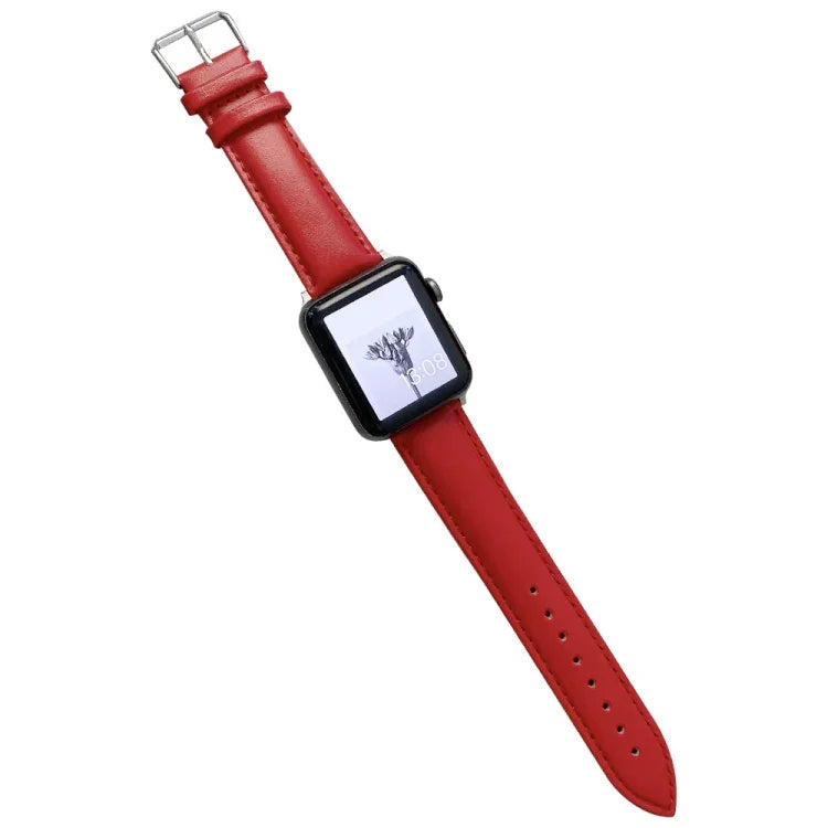 Pulseira de Relógio em Pele Brilhante para Apple Watch Series, 7 41mm / 6&SE&5&4 40mm / 3&2&1 38mm, 7 45mm / 6&SE&5&4 44mm / 3&2&1 42mm