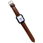Pulseira de Relógio em Pele Brilhante para Apple Watch Series, 7 41mm / 6&SE&5&4 40mm / 3&2&1 38mm, 7 45mm / 6&SE&5&4 44mm / 3&2&1 42mm