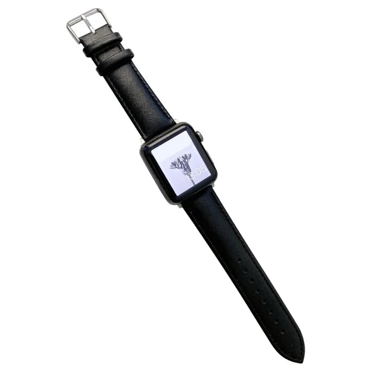 Pulseira de Relógio em Pele Brilhante para Apple Watch Series, 7 41mm / 6&SE&5&4 40mm / 3&2&1 38mm, 7 45mm / 6&SE&5&4 44mm / 3&2&1 42mm