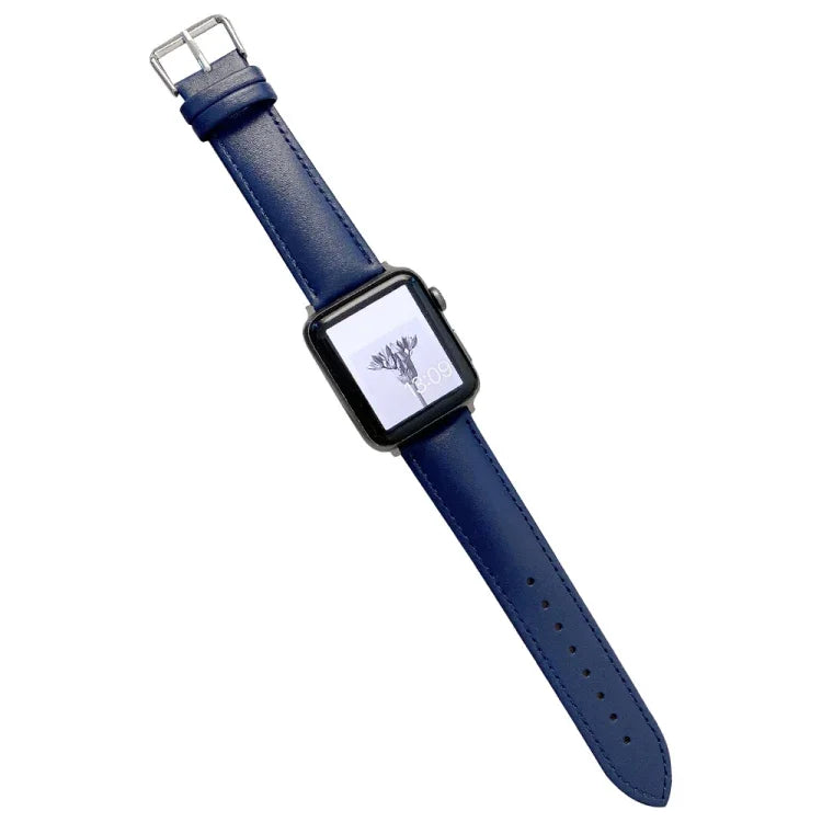 Pulseira de Relógio em Pele Brilhante para Apple Watch Series, 7 41mm / 6&SE&5&4 40mm / 3&2&1 38mm, 7 45mm / 6&SE&5&4 44mm / 3&2&1 42mm