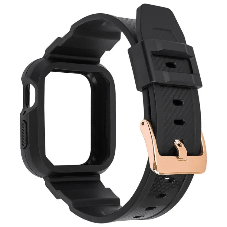 Pulseira de Relógio Desportiva Integrada em Fibra de Carbono para Apple Watch Series, 7 41mm / 6&SE&5&4 40mm / 3&2&1 38mm, 7 45mm / 6&SE&5&4 44mm / 3&2&1 42mm