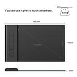 Mesa Digital de Desenho VEIKK VK430 4x3 polegadas com 8192 Níveis de Sensibilidade à Pressão