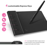 Mesa Digital de Desenho VEIKK VK430 4x3 polegadas com 8192 Níveis de Sensibilidade à Pressão