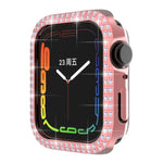 Caixa de Relógio PC com Diamantes de Dupla Fileira para Apple Watch Series, 7 41mm, 7 45mm