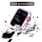 Capa de relógio bicolor em PC com eletroplating para Apple Watch Series 6&SE&5&4 40mm, 6&SE&5&4 44mm