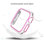 Capa de relógio bicolor em PC com eletroplating para Apple Watch Series 6&SE&5&4 40mm, 6&SE&5&4 44mm