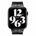 Pulseira de Relógio em Metal com Fivela Borboleta para Apple Watch Series, 7 41mm / 6&SE&5&4 40mm / 3&2&1 38mm, 7 45mm / 6&SE&5&4 44mm / 3&2&1 42mm