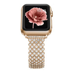 Pulseira de Relógio em Metal com Diamante em Forma de Coração para Apple Watch Series, 7 41mm / 6&SE&5&4 40mm / 3&2&1 38mm, 7 45mm / 6&SE&5&4 44mm / 3&2&1 42mm