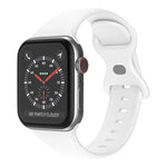 Pulseira de Silicone com Fivela Borboleta, Tamanho: S Para Apple Watch Series, 7 41mm / 6&SE&5&4 40mm / 3&2&1 38mm