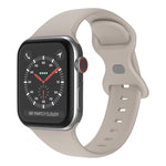 Pulseira de Silicone com Fivela Borboleta, Tamanho: S Para Apple Watch Series, 7 41mm / 6&SE&5&4 40mm / 3&2&1 38mm