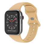 Pulseira de Silicone com Fivela Borboleta, Tamanho: S Para Apple Watch Series, 7 41mm / 6&SE&5&4 40mm / 3&2&1 38mm