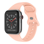 Pulseira de Silicone com Fivela Borboleta, Tamanho: S Para Apple Watch Series, 7 41mm / 6&SE&5&4 40mm / 3&2&1 38mm
