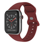 Pulseira de Silicone com Fivela Borboleta, Tamanho: S Para Apple Watch Series, 7 41mm / 6&SE&5&4 40mm / 3&2&1 38mm