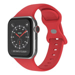Pulseira de Silicone com Fivela Borboleta, Tamanho: S Para Apple Watch Series, 7 41mm / 6&SE&5&4 40mm / 3&2&1 38mm